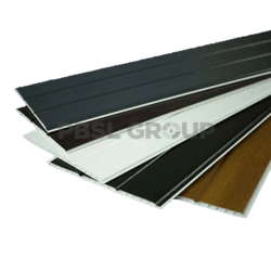 uPVC Hollow Soffit Cladding Panels 5 Metre Length x 300mm Wide x 2 Length Pack Black Plastic Soffit Board