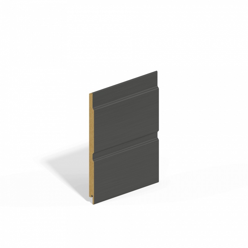 Double Shiplap MDF Cladding - 194mm x 4.88mtr Anthracite Grey