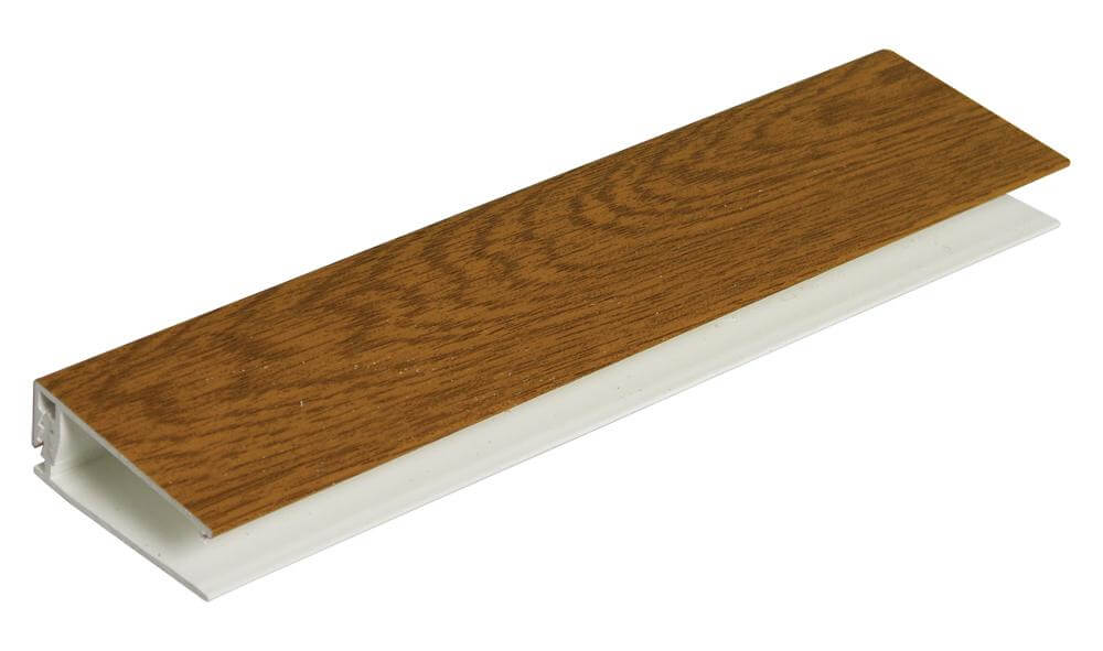 Pbsl Group Golden Shiplap Cladding Two Part Top Edge Trim - 3Mtr Oak
