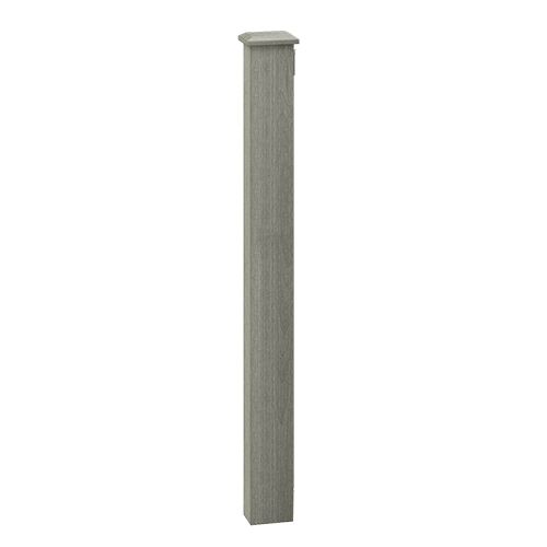 Ecoscape Composite Balustrade Frame Mount Newel Andamp; Cap Kit - 1100Mm Graphite