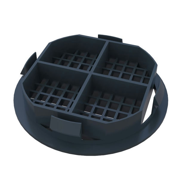 Freefoam Anthracite/Grey Circular Soffit Vent - Smooth