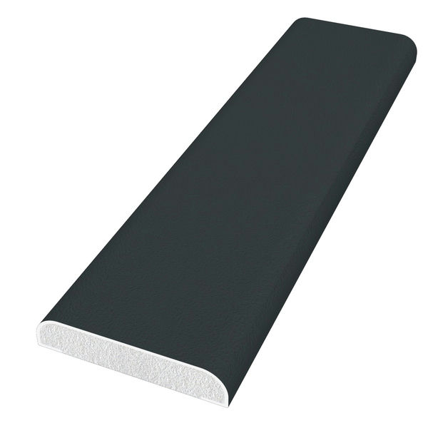 Freefoam Anthracite/Grey Pvc D Section Trim - 28Mm X 5Mtr Smooth