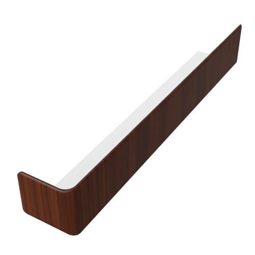 Freefoam Rosewood Fascia Board External Corner - 300Mm