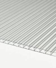PolyX Polycarbonate Sheet Twinwall - 10mm x 1200mm x 3mtr Clear