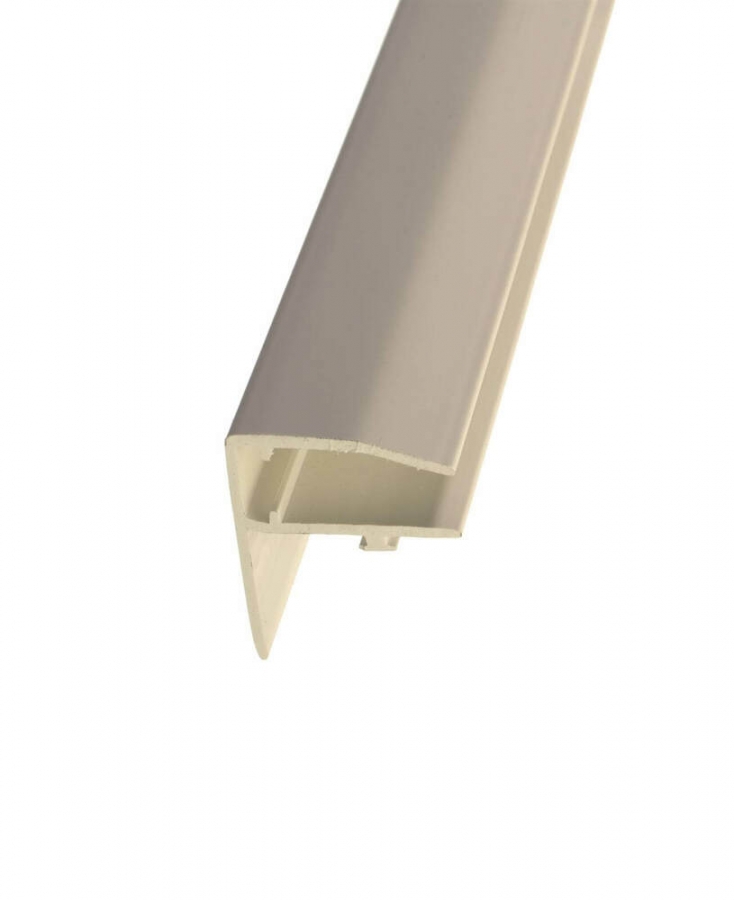 PolyX PVC F Section Rafter Supported - 10mm x 4mtr White