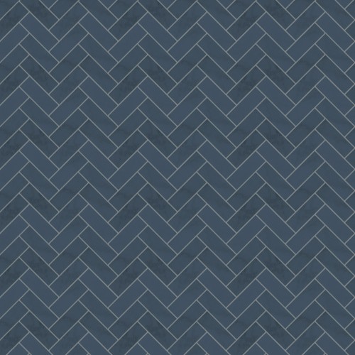 Shower Wall Acrylic Wall Panel - 1200Mm X 2400Mm X 4Mm Navy Herringbone