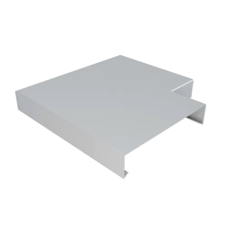 Aluminium Coping for 141-200mm Wall - 90 Degree Angle - 260mm Painted