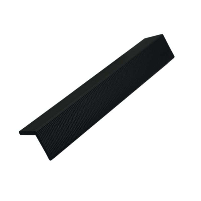 Standard Slatted Composite Cladding Edge Seal - 50mm x 3.6mtr Charcoal