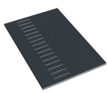 405mm Anthracite Grey Woodgrain Vented Soffit Board - 10mm x 5mtr