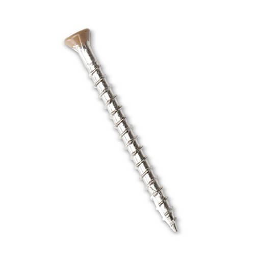 Composite Decking/Cladding Colour Coded Screw - 63mm Autumn/Spiced Oak - Pack of 50