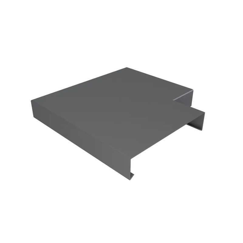 Aluminium Coping for 241-300mm Wall - 90 Degree Angle - 360mm Anthracite Grey (7016 Matt)