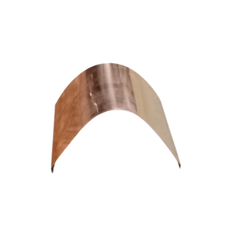 Copper Curved / Half Round Roof Ridge - 230mm Side x 2.4mtr