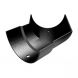 Cast Aluminium Half Round Gutter External Angle - 135 Degree x 100mm Black