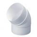 Easipipe Round Ventilation Duct Elbow - 45 Degree x 100mm