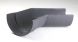 Cast Iron Deep Half Round Gutter Right Hand Angle - 135 Degree x 125mm Primed