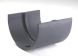 Cast Iron Deep Half Round Gutter Union - 125mm Primed