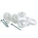 Fixing Buttons - for 10mm Polycarbonate Sheets White - Box of 10