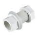 FloPlast Overflow Straight Tank Connector - 21.5mm White