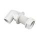 Overflow Bent Tank Connector - 21.5mm White