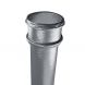 Cast Iron Round Non-Eared Downpipe - Socket On One End - 75mm x 1829mm Primed