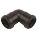 Push Fit Waste Bend Knuckle - 90 Degree x 32mm Black