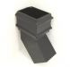 Cast Iron Square Downpipe Bend - 135 Degree x 100mm Black