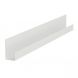 Fibre Cement Cladding Aluminium End Profile - 3mtr White