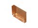 Copper Large Box Gutter Stop End - 120mm