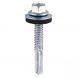 12G (5.5mm) x 32mm - Self Drilling Screw Hexagon Heavy Section with 16mm Bonded Washer - Bag of 20