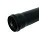 FloPlast Ring Seal Soil Pipe Single Socket - 110mm x 1mtr Black