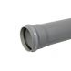 FloPlast Ring Seal Soil Pipe Single Socket - 110mm x 1mtr Grey