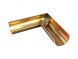 Copper Large Half Round Gutter Internal Corner - 135 Degree x 165mm