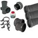 Ring Seal Soil Stack Complete Kit - with External Air Valve - 110mm Anthracite Grey