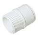 FloPlast Solvent Weld Waste Iron Coupling Male - 32mm White