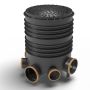 FloPlast Inspection Chamber Set with Polypropylene Cover - 450mm Diameter For 160mm Drainage