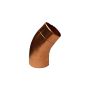 Copper Large Round Downpipe Bend - 40 Degree x 100mm