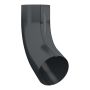 Lindab Aluminium Conical Pipe Bend 70 - 100mm Anthracite Grey