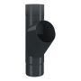 Lindab Aluminium Pipe Branch - 75mm Anthracite Grey