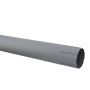 Lindab Aluminium Intermediate Pipe - 87mm x 1mtr Silver Metallic