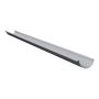 Lindab Half Round Aluminium Gutter - 125mm x 3mtr Silver Metallic