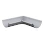 Lindab Aluminium Gutter Internal Angle 90 - 125mm Silver Metallic