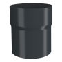Lindab Aluminium Pipe Connector - 100mm Anthracite Grey
