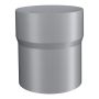 Lindab Aluminium Pipe Connector - 87mm Silver Metallic