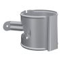 Lindab Aluminium Downpipe Bracket - 75mm Silver Metallic