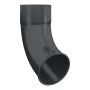Lindab Aluminium Pipe Shoe - 75mm Anthracite Grey