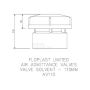 FloPlast Air Admittance Valve Internal - 110mm Black