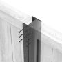 Durapost Composite Fencing Post - 3000mm Anthracite Grey
