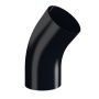 Lindab Steel Conical Downpipe Bend 45 - 100mm Black