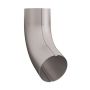 Lindab Steel Conical Downpipe Bend 70 - 100mm Silver Metallic