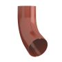 Lindab Steel Conical Downpipe Bend 70 - 120mm Tile Red